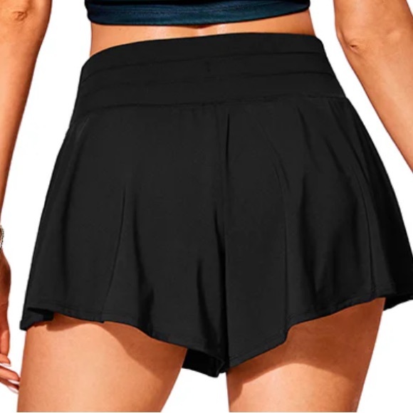 CRZ YOGA Women's Black Swim Shorts - Picture 3 of 3